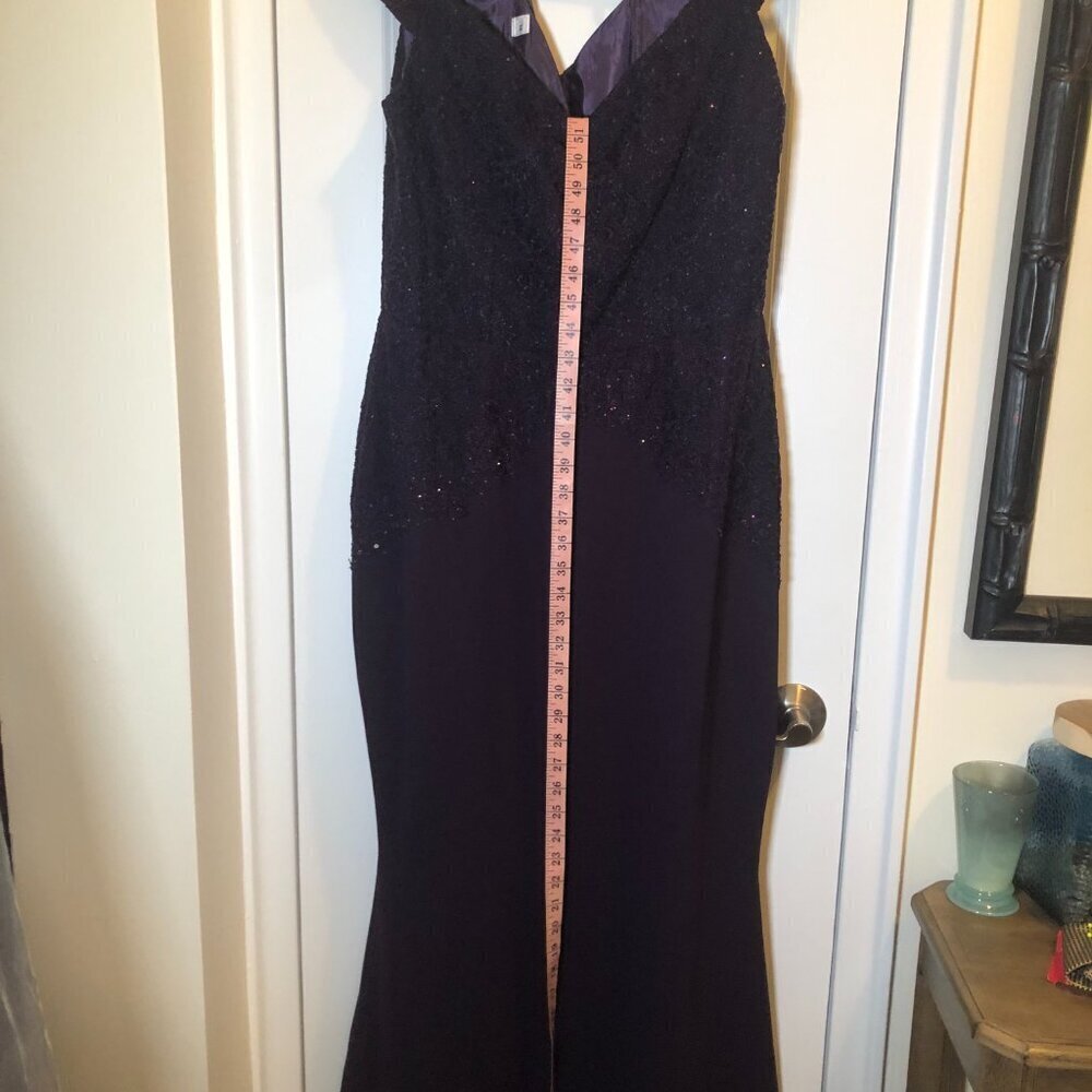 Ideas by Barbara Mother of the Bride Evening Dress Eggplant 8676 Size XL NWT - Picture 4 of 14